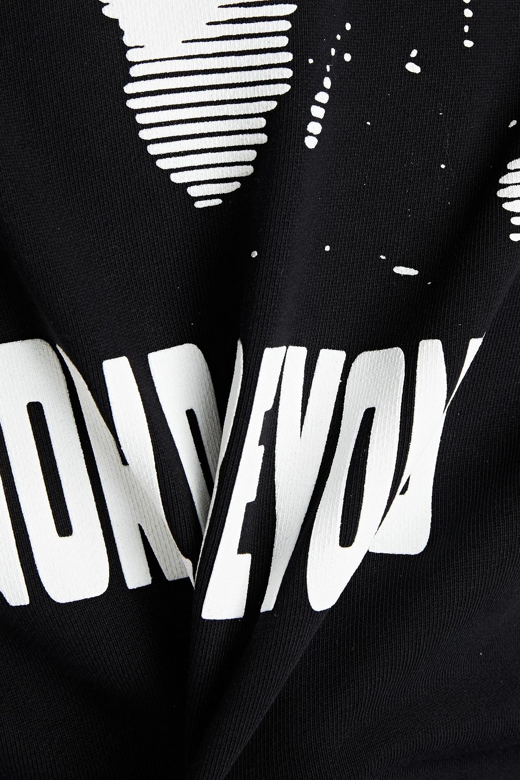 MCQ ALEXANDER MCQUEEN Appliquéd printed French cotton-terry hoodie