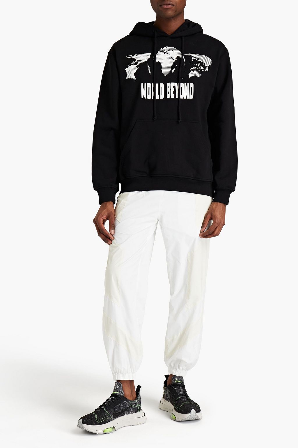MCQ ALEXANDER MCQUEEN Appliquéd printed French cotton-terry hoodie