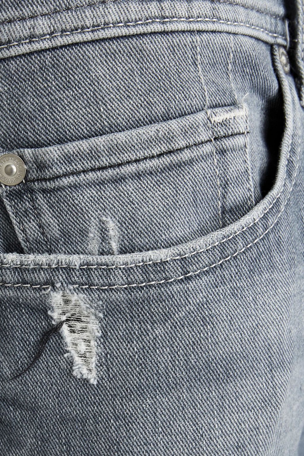 7 FOR ALL MANKIND Ronnie skinny-fit distressed denim jeans