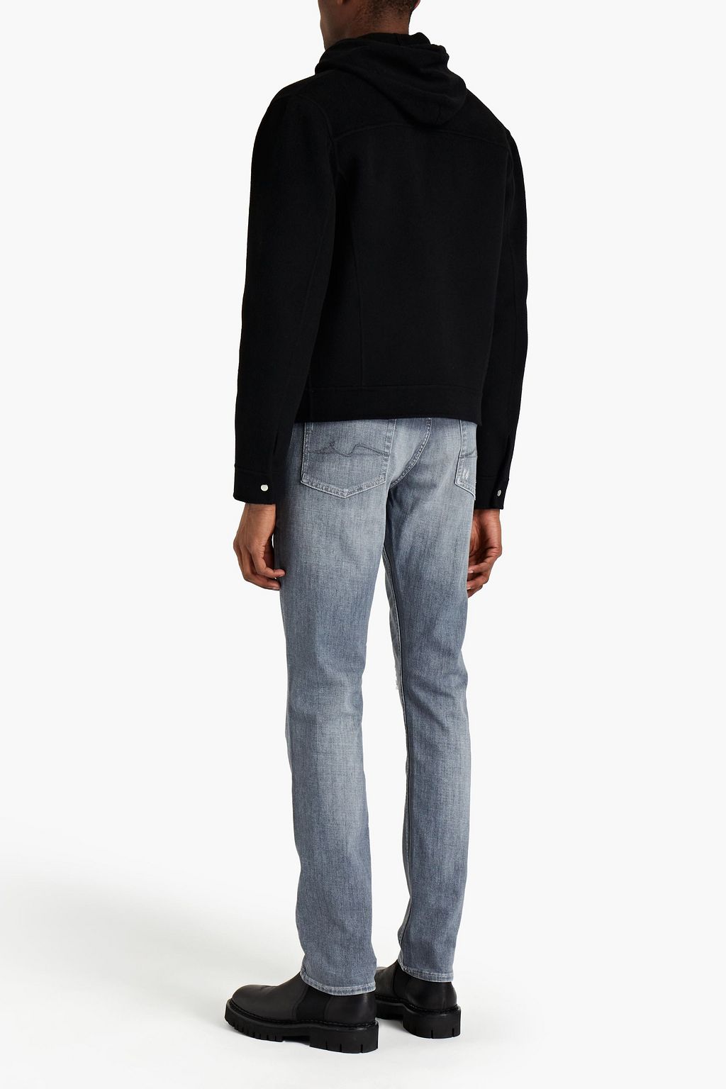 7 FOR ALL MANKIND Ronnie skinny-fit distressed denim jeans