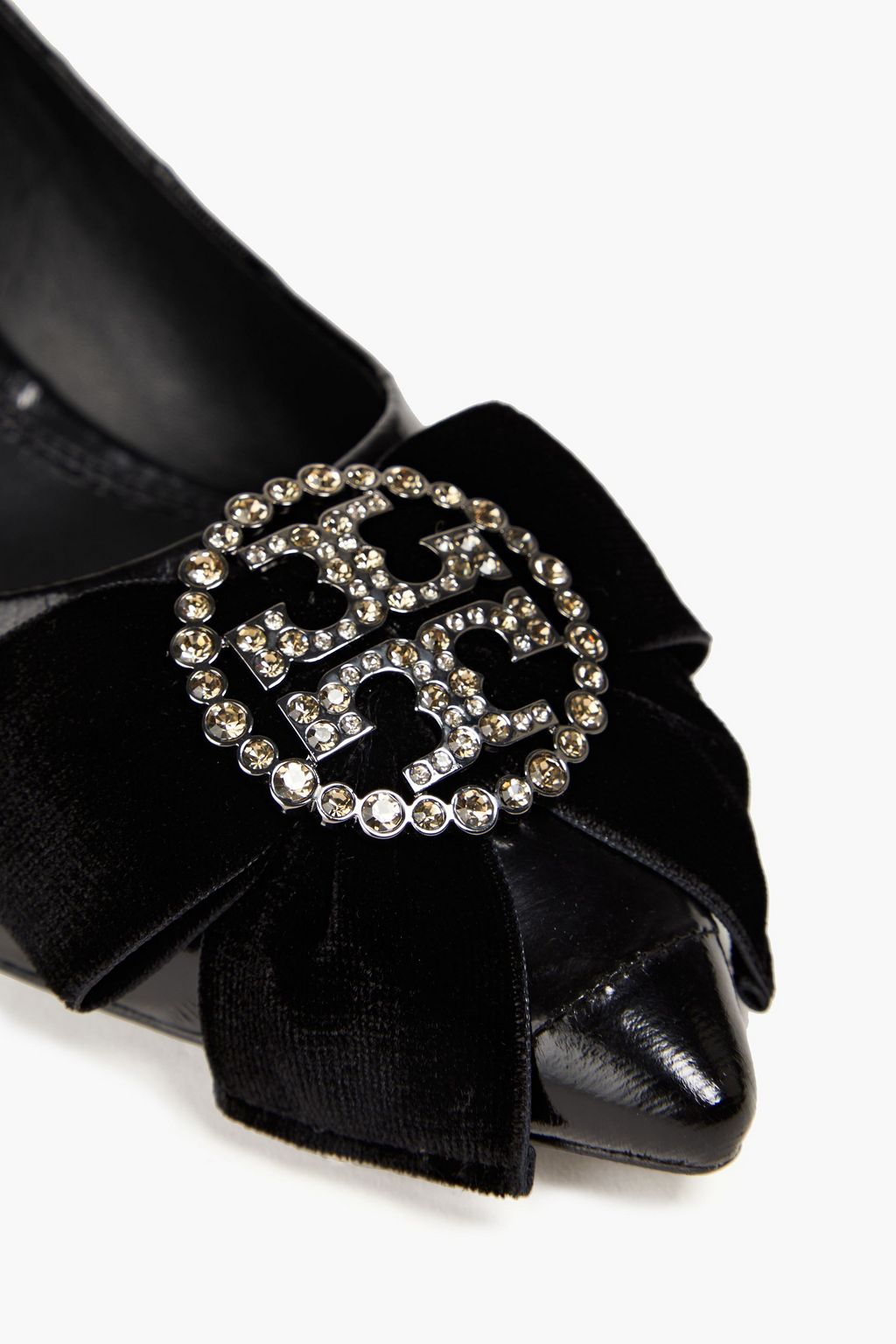 TORY BURCH Embellished eel pumps