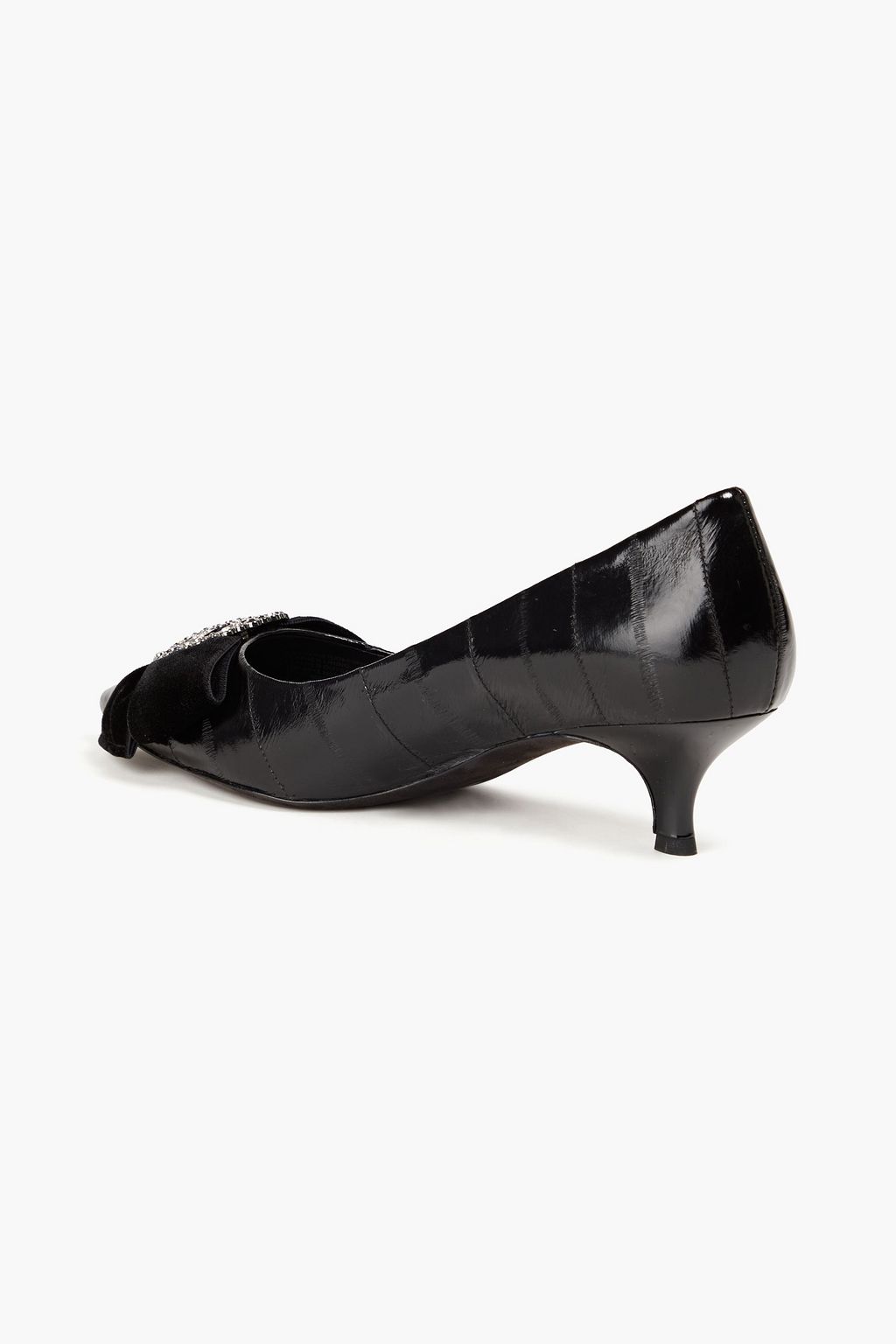 TORY BURCH Embellished eel pumps