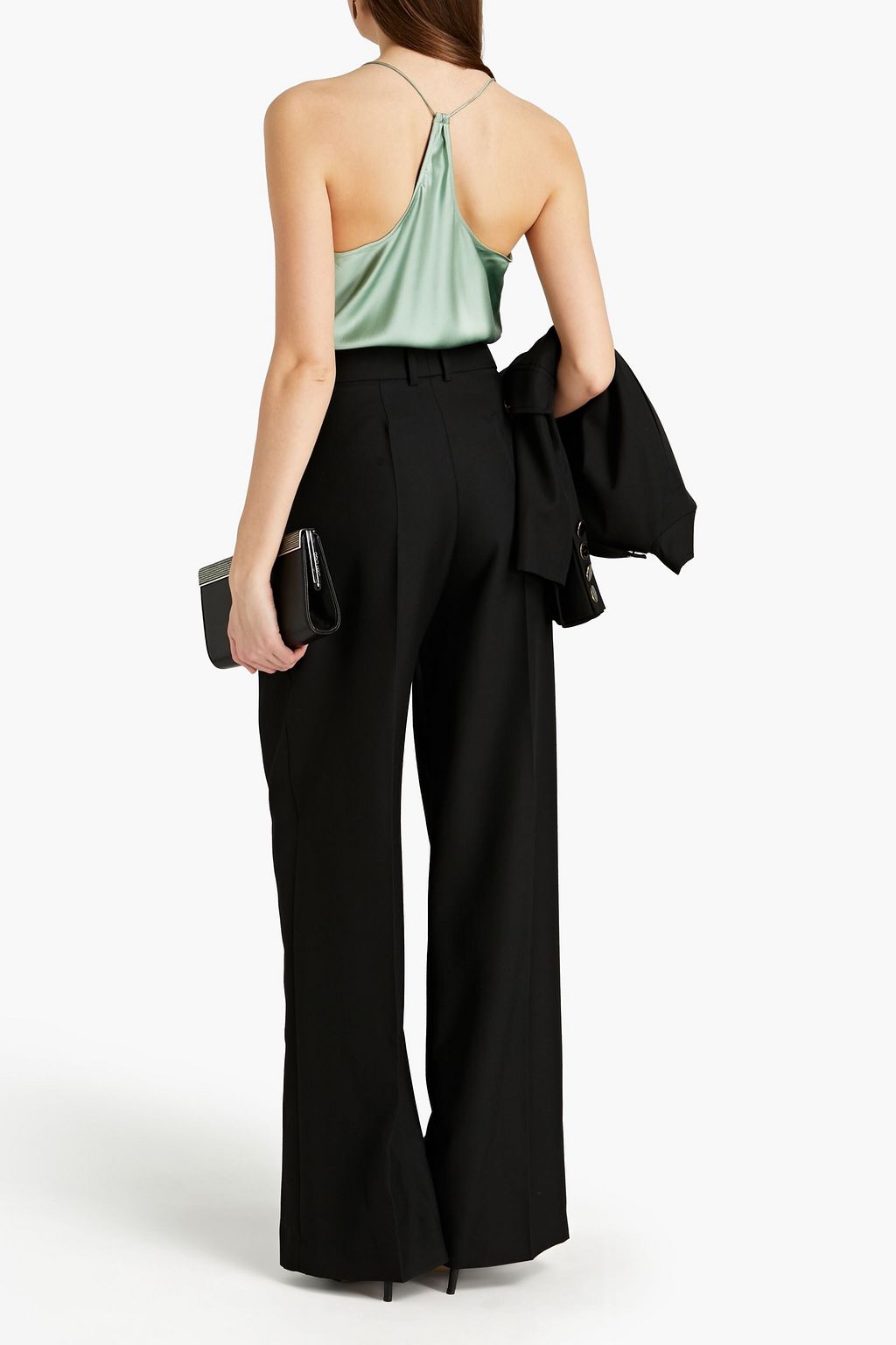 ALEXANDRE VAUTHIER Pleated wool wide-leg pants