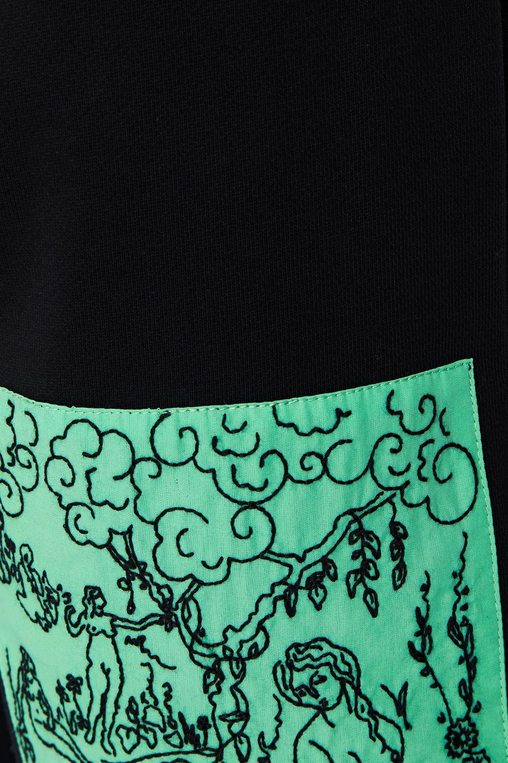 MCQ ALEXANDER MCQUEEN Appliquéd French cotton-terry shorts