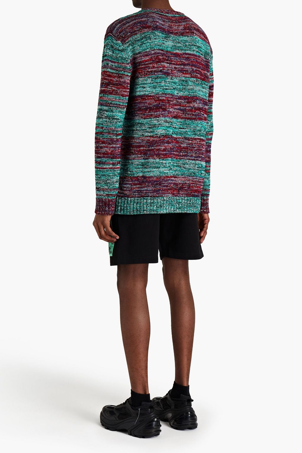 MCQ ALEXANDER MCQUEEN Appliquéd French cotton-terry shorts
