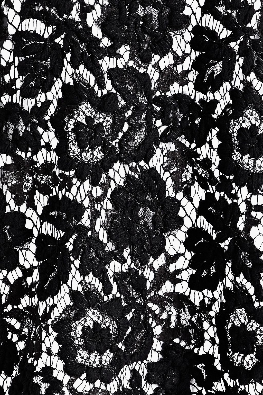 VALENTINO GARAVANI Lace-paneled wool and cashmere-blend sweater