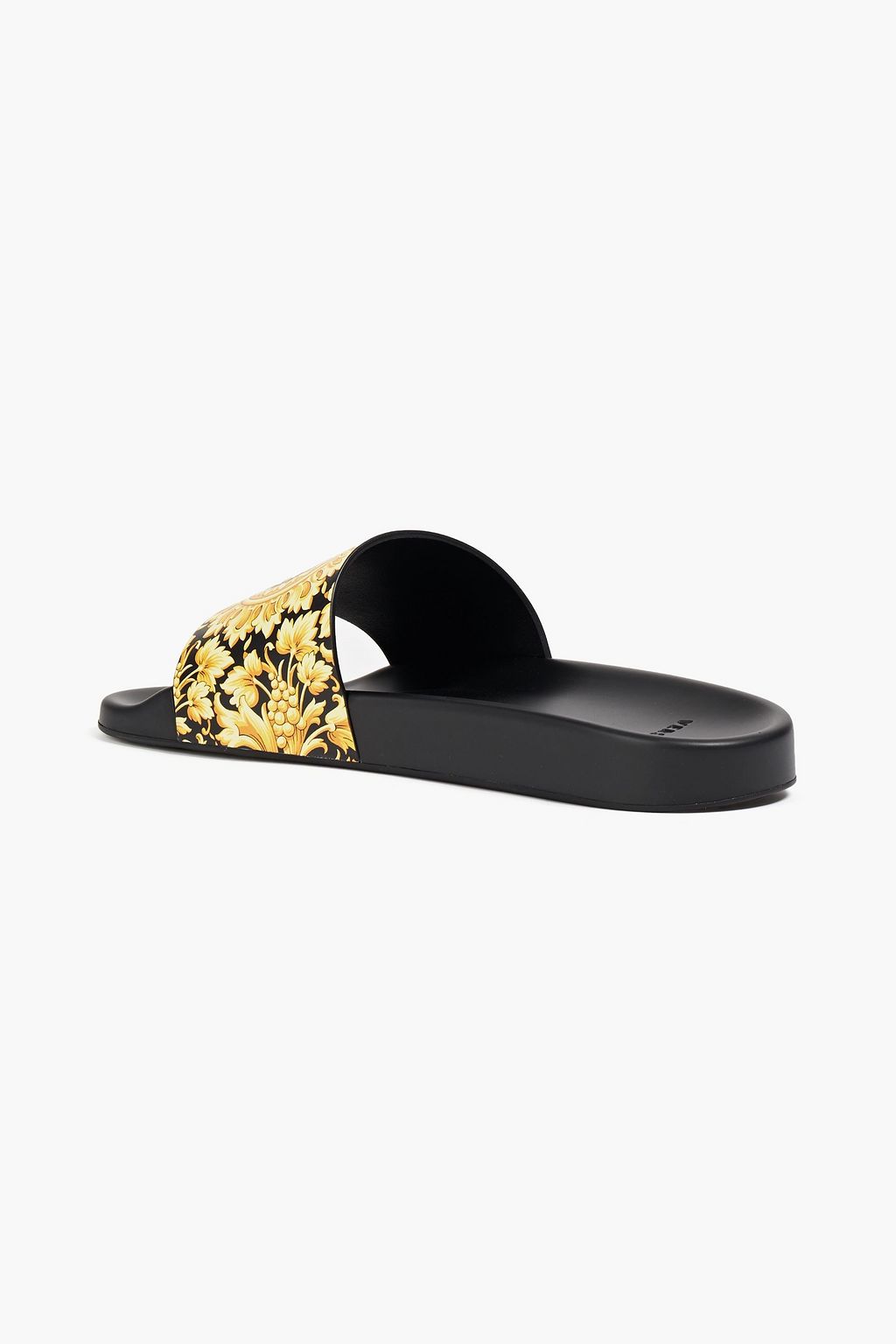 VERSACE Printed leather slides