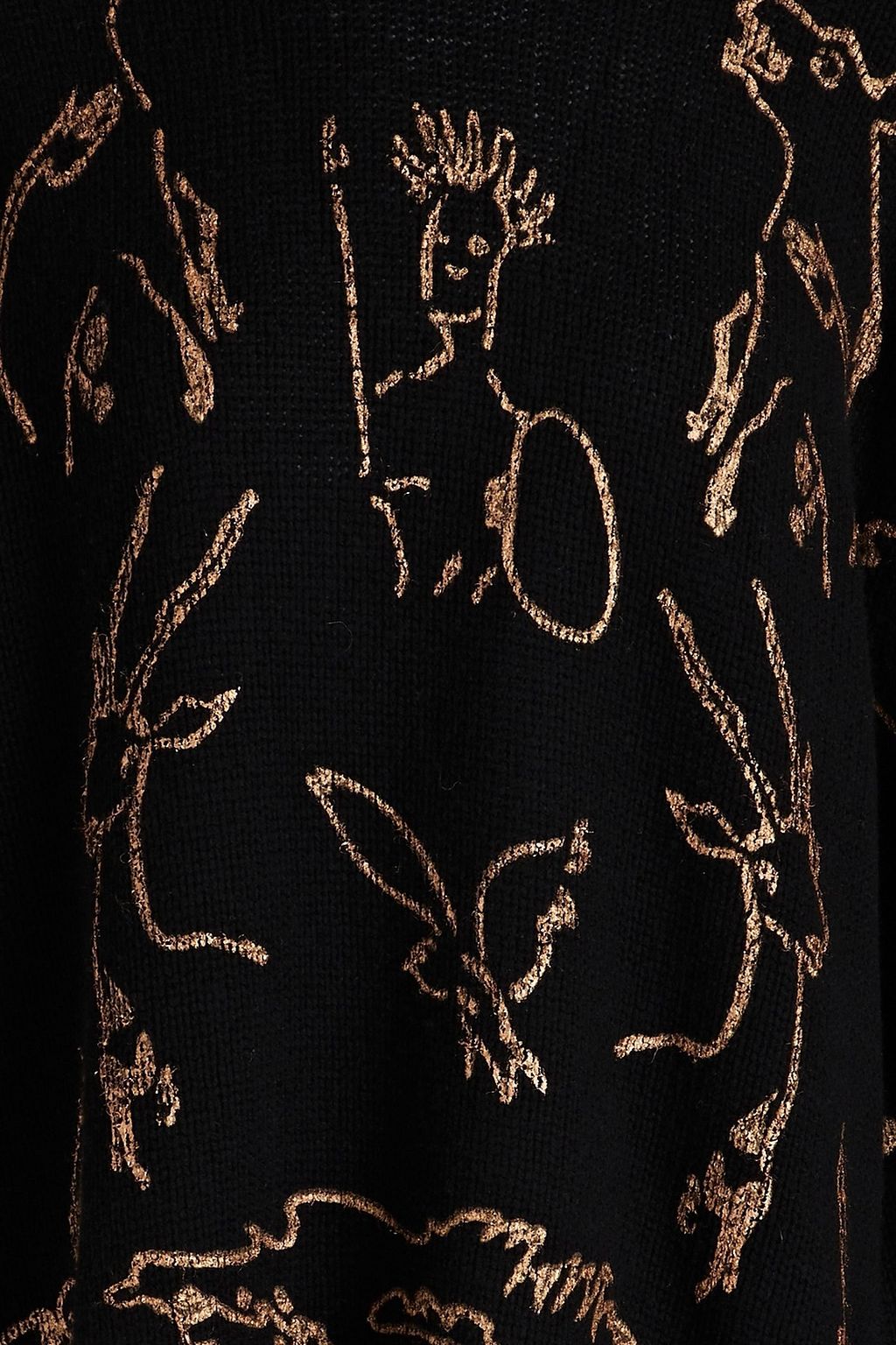VALENTINO GARAVANI Oversized printed cashmere sweater