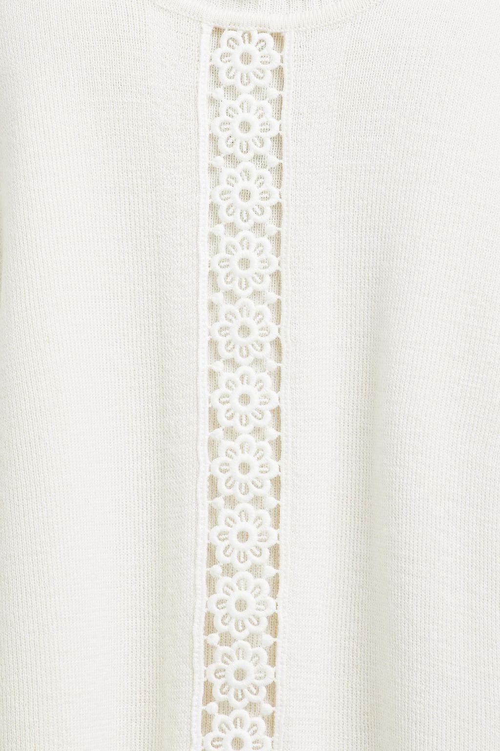 SEE BY CHLOÉ Macramé-trimmed wool-blend turtleneck sweater