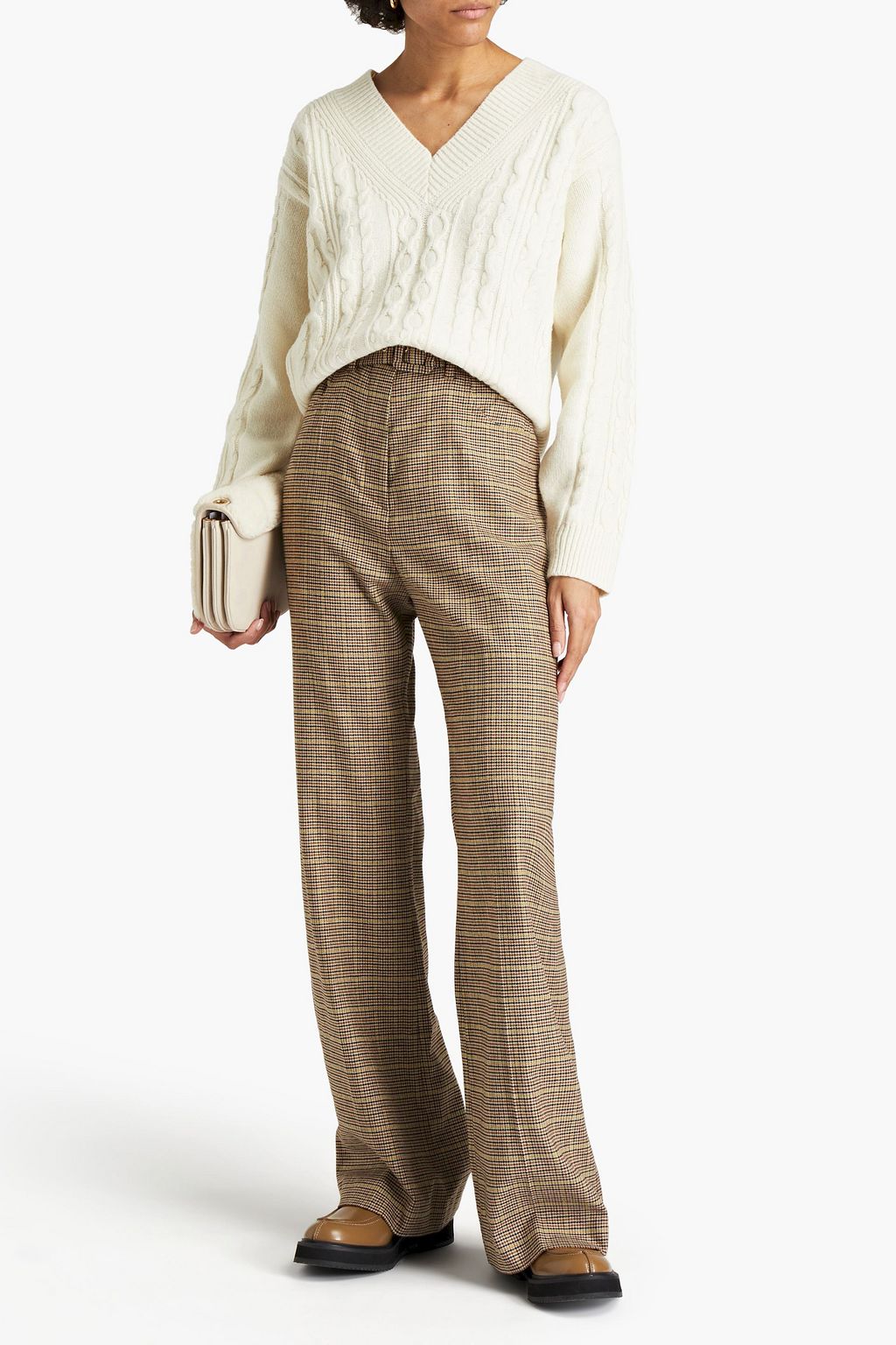 SEE BY CHLOÉ Cable-knit wool-blend sweater