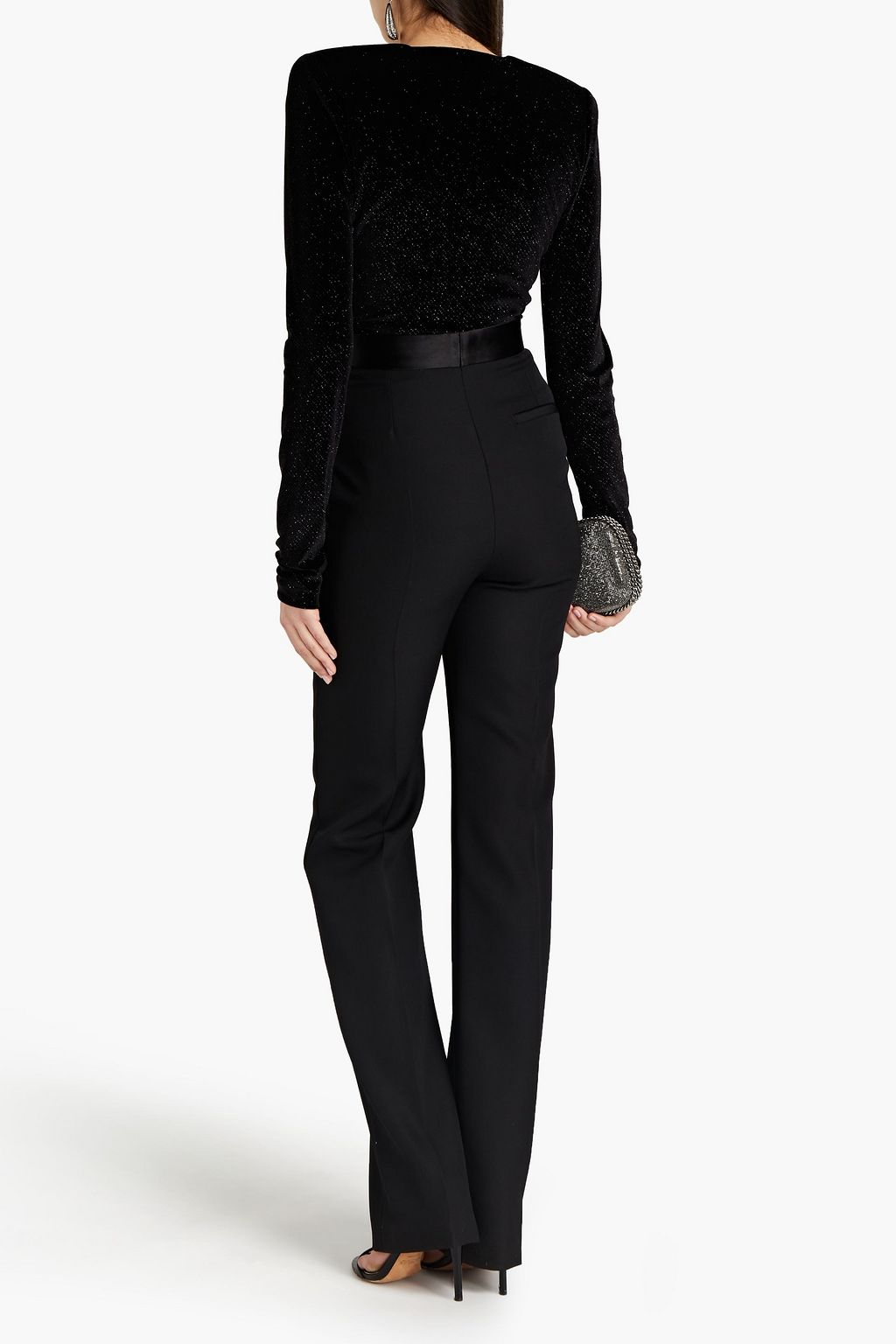 ALEXANDRE VAUTHIER Glittered chenille bodysuit