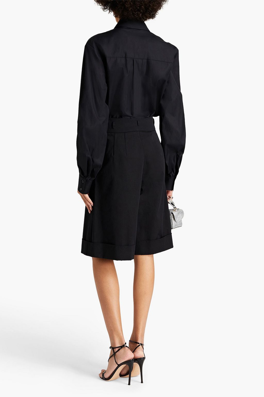 ALEXANDRE VAUTHIER Crystal-embellished cotton-poplin shirt
