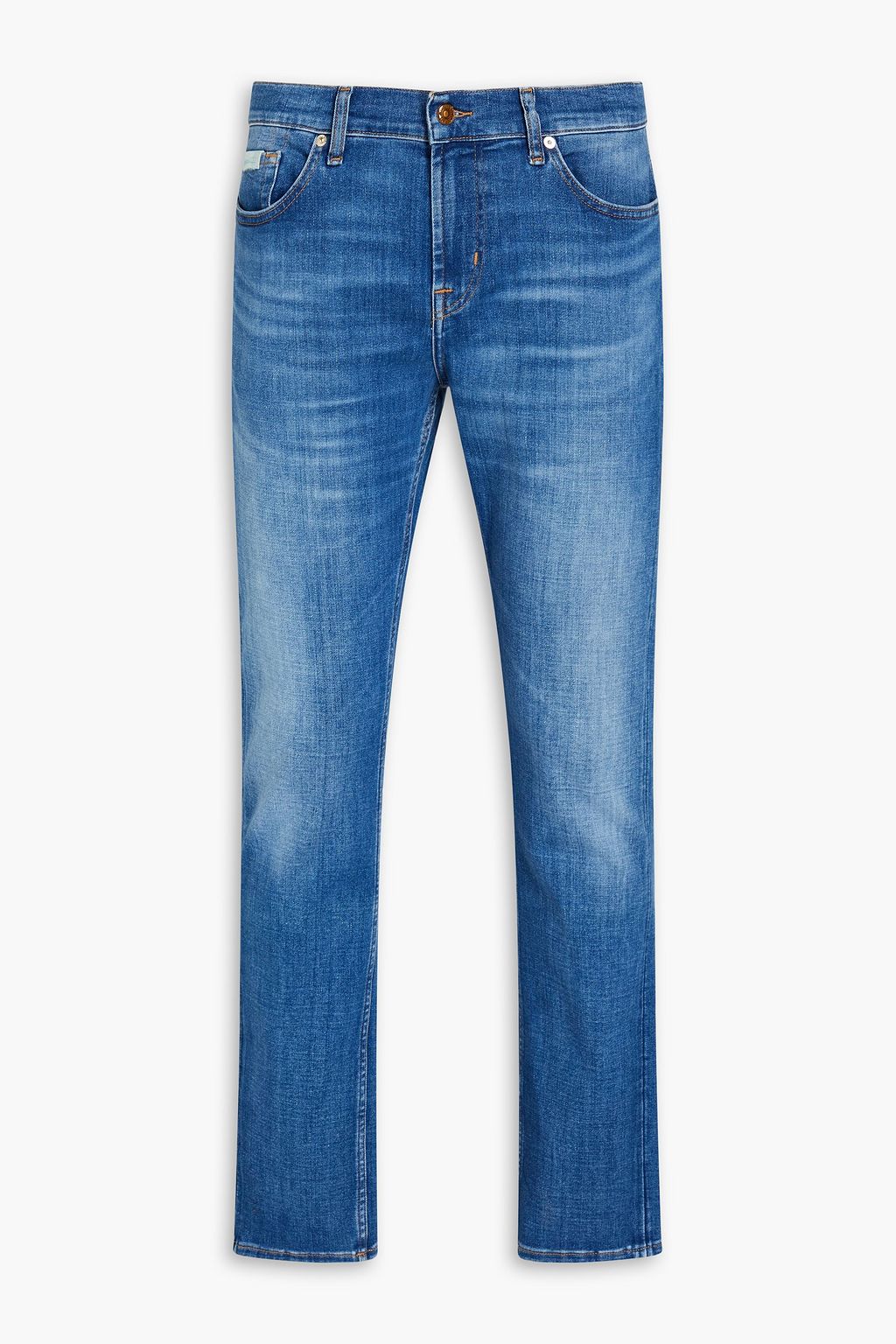 Mid denim Ronnie slim-fit faded denim 