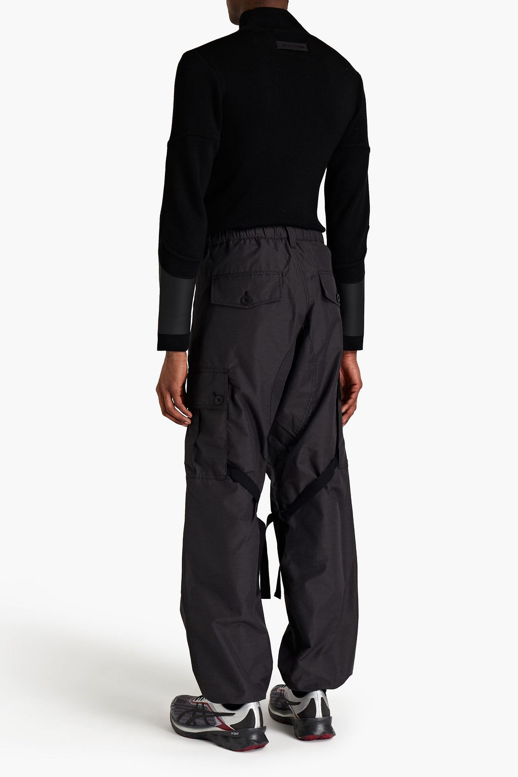 SNOW PEAK Webbing-trimmed appliquéd woven cargo pants