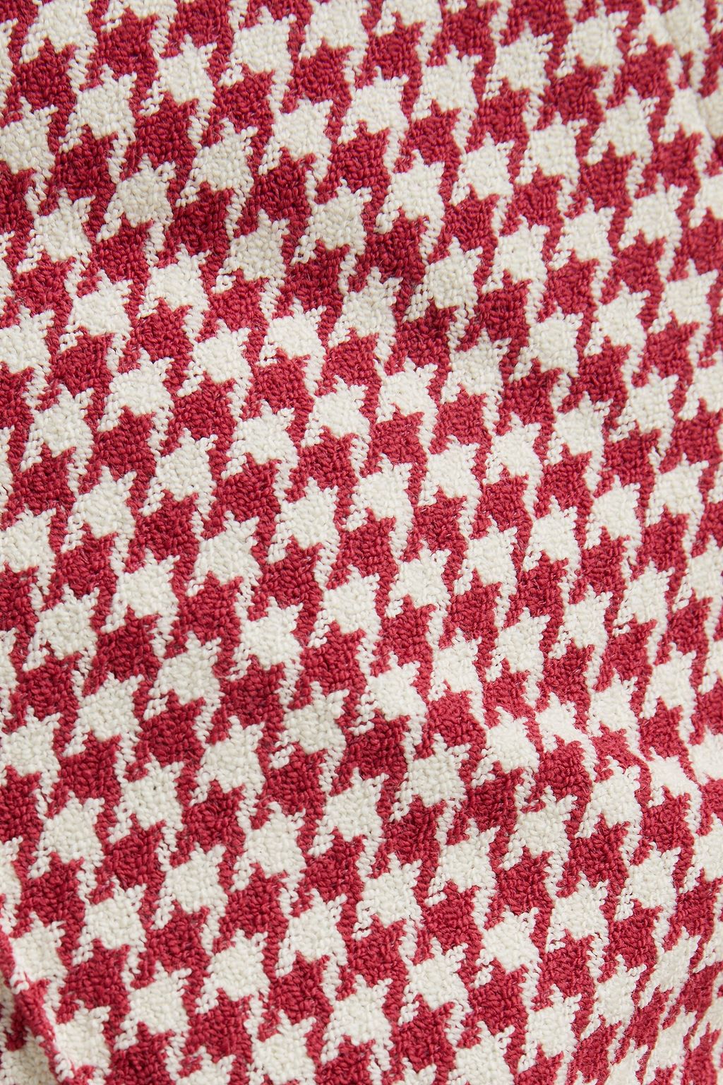 ALEXANDRE VAUTHIER Houndstooth cotton-blend jacquard slim-leg pants
