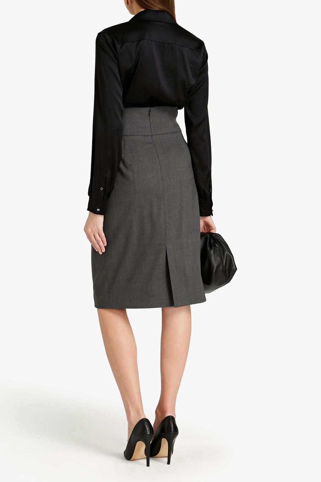 ALEXANDRE VAUTHIER Stretch-wool twill pencil skirt
