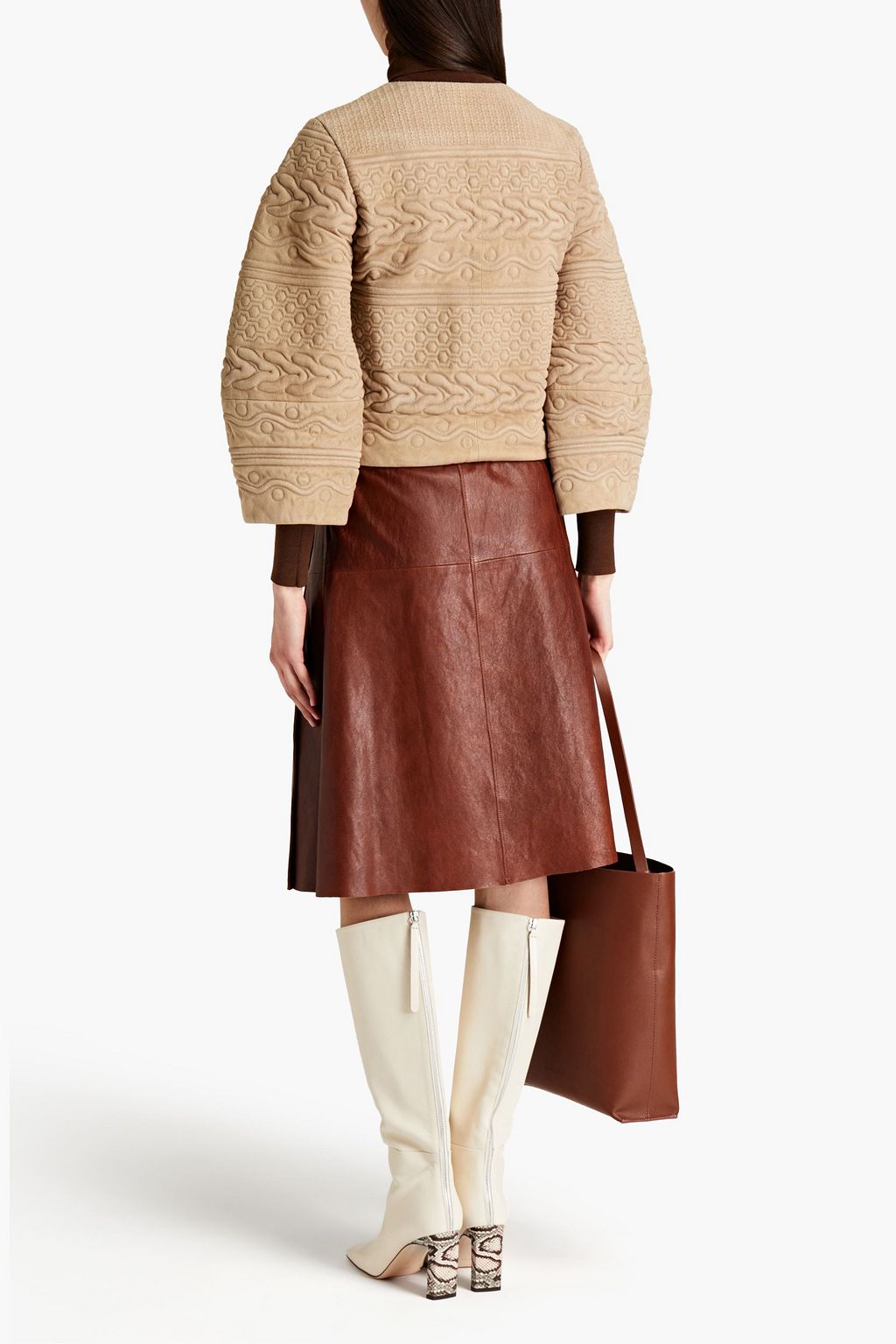 VALENTINO GARAVANI Quilted suede jacket