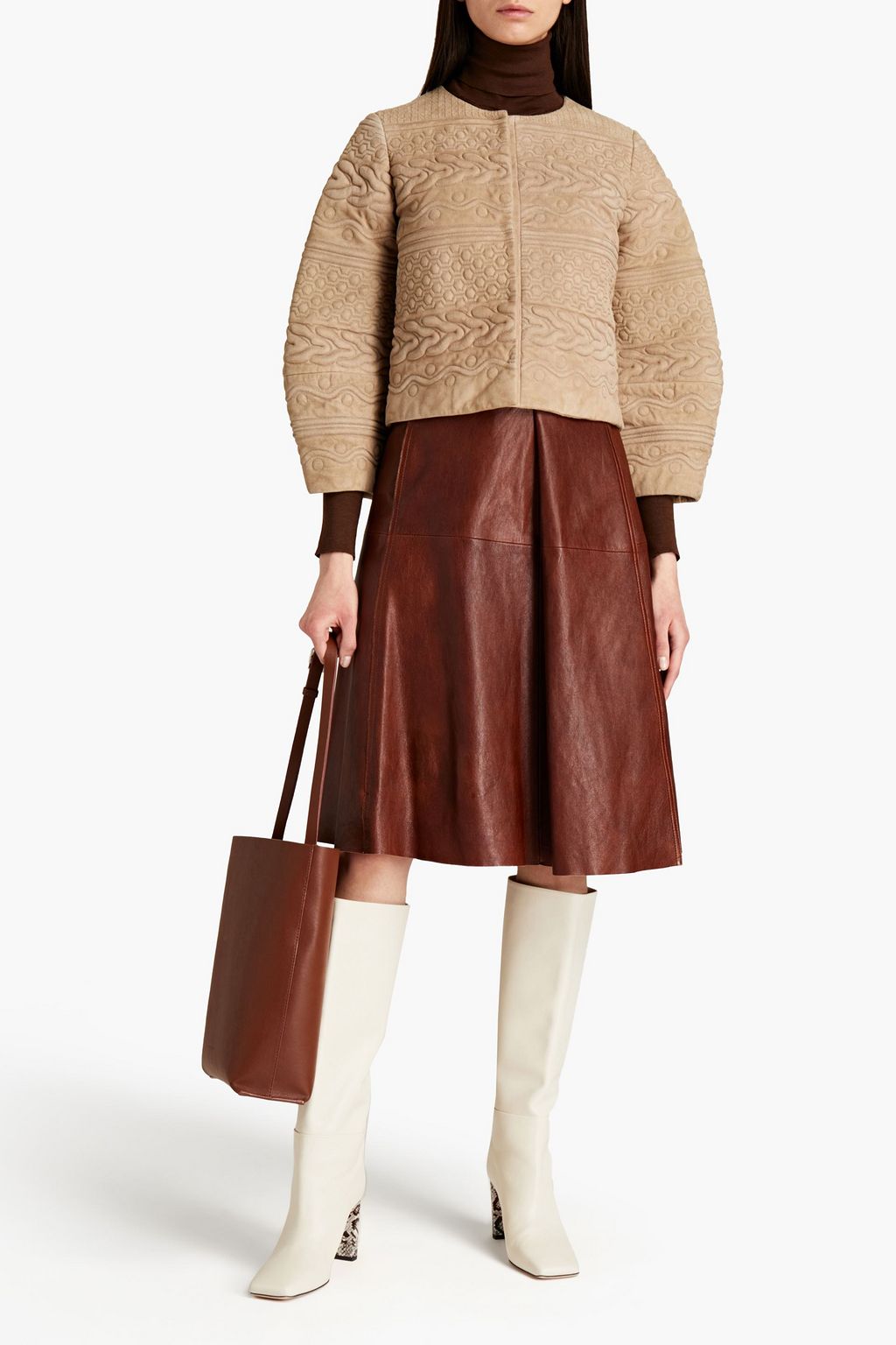 VALENTINO GARAVANI Quilted suede jacket