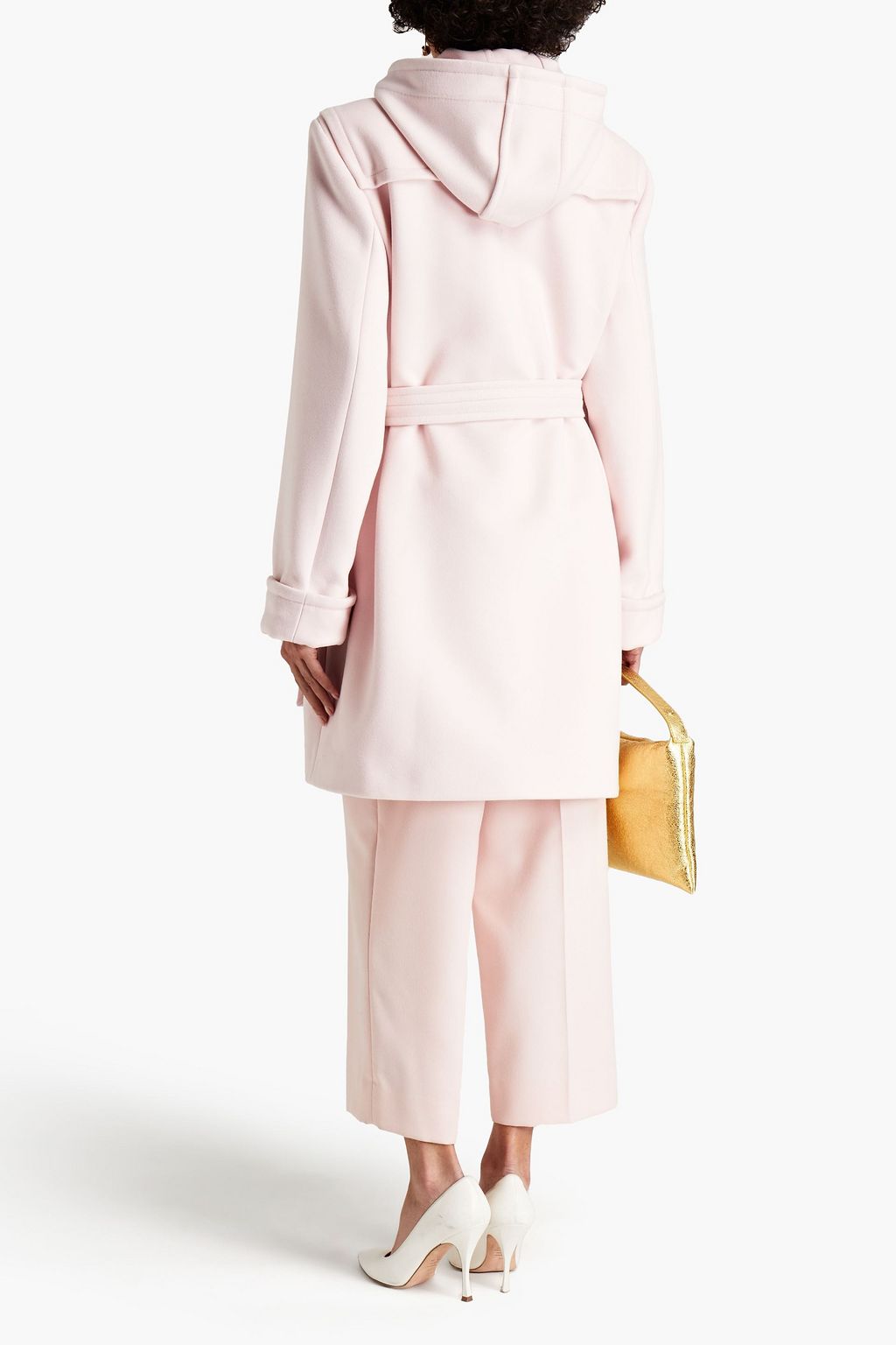 ALEXANDRE VAUTHIER Belted wool-felt hooded coat