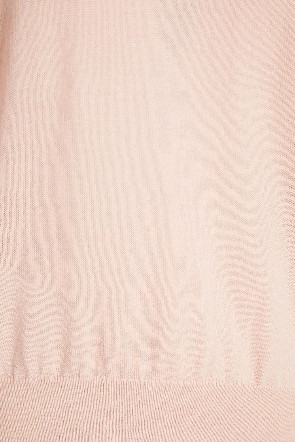 SEE BY CHLOÉ Macramé-trimmed ruffled wool-blend sweater