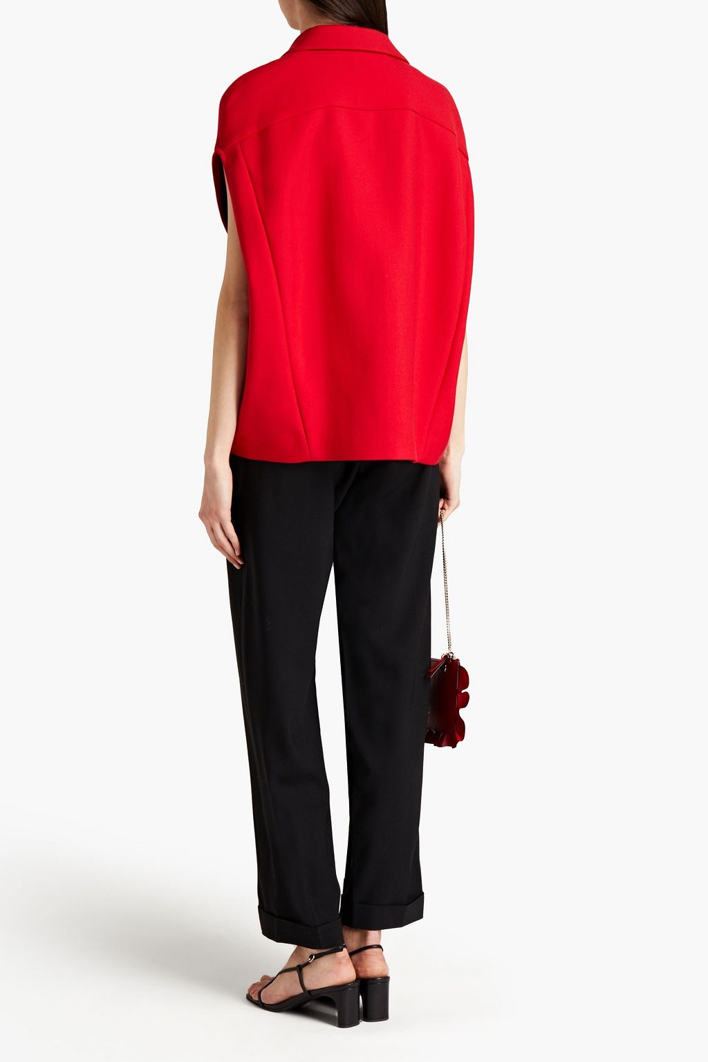 VALENTINO GARAVANI Oversized-Weste aus Twill aus einer Wollmischung