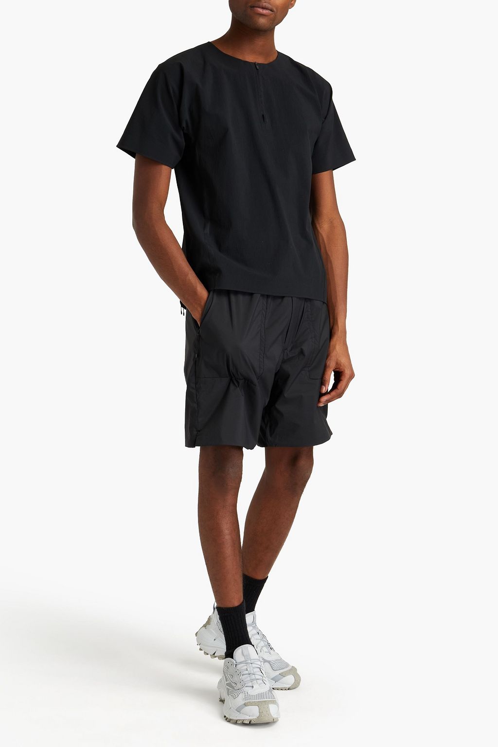 SNOW PEAK Webbing-trimmed shell T-shirt