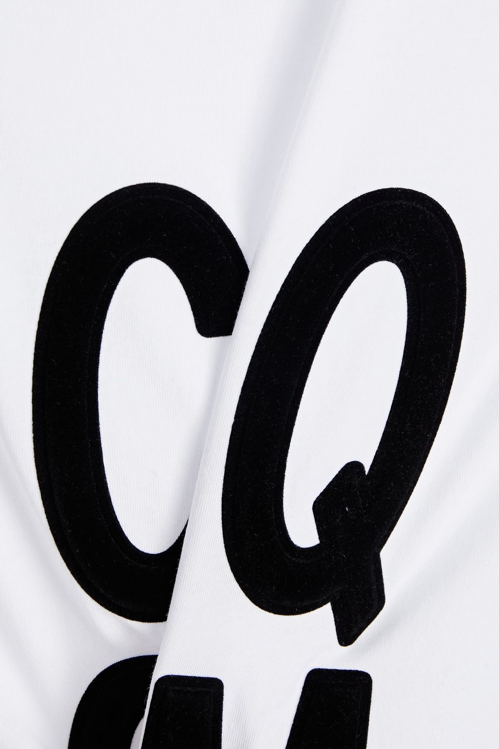 MCQ ALEXANDER MCQUEEN Flocked cotton-jersey T-shirt