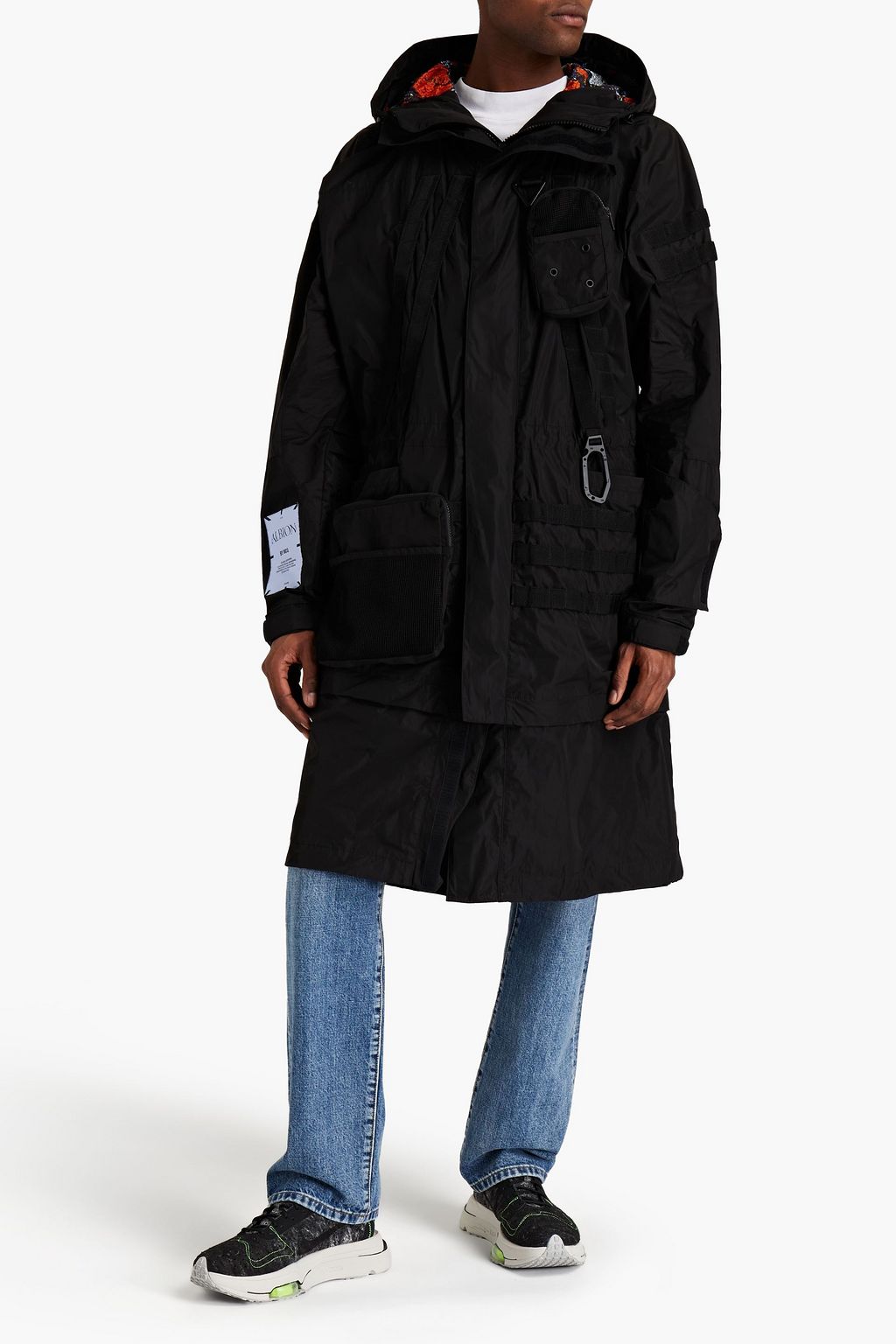 MCQ ALEXANDER MCQUEEN Webbing-trimmed shell hooded parka