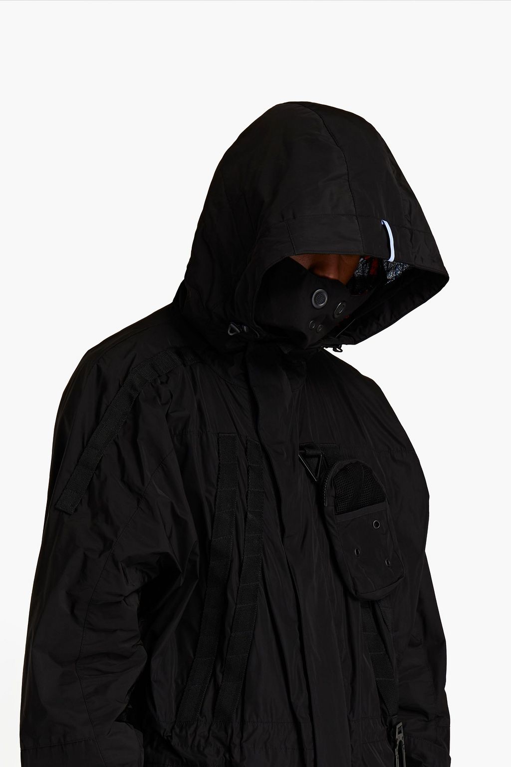 MCQ ALEXANDER MCQUEEN Webbing-trimmed shell hooded parka