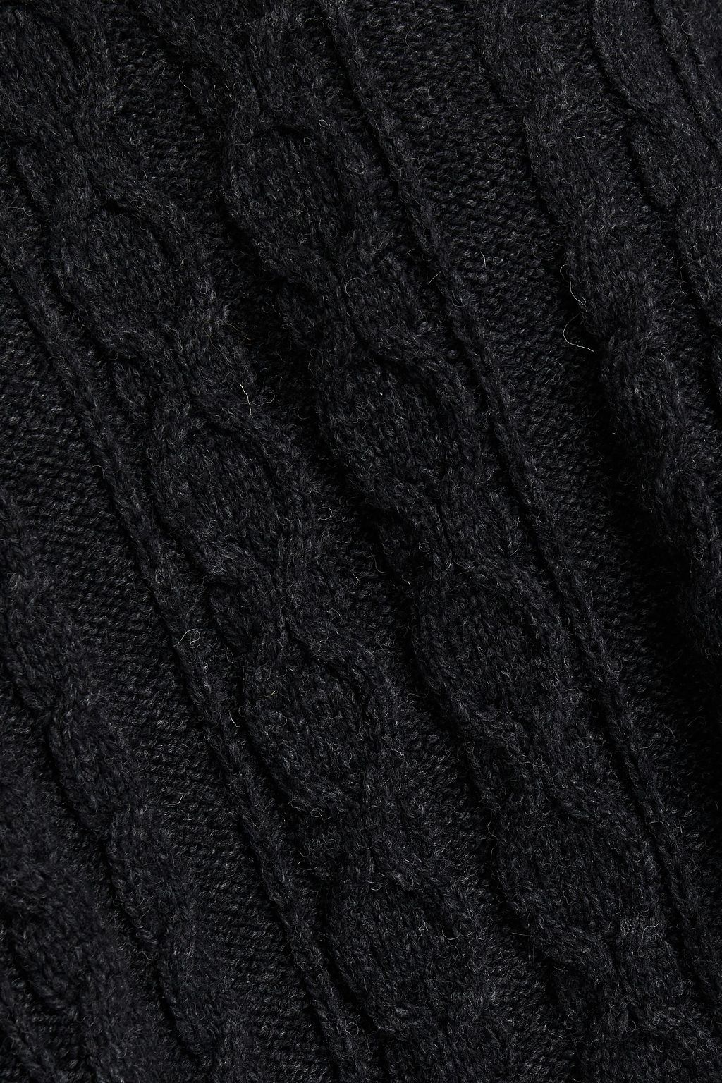 SEE BY CHLOÉ Cable-knit wool-blend turtleneck poncho