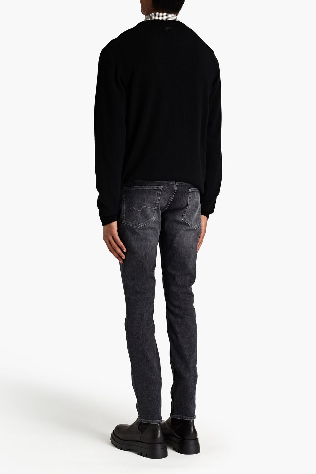7 FOR ALL MANKIND Ronnie skinny-fit faded denim jeans