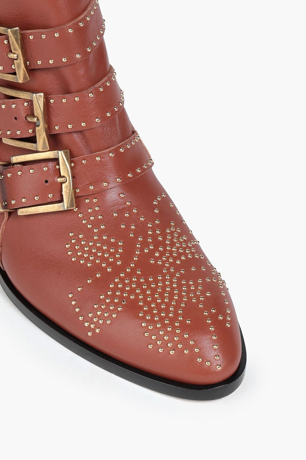 CHLOÉ Studded leather ankle boots