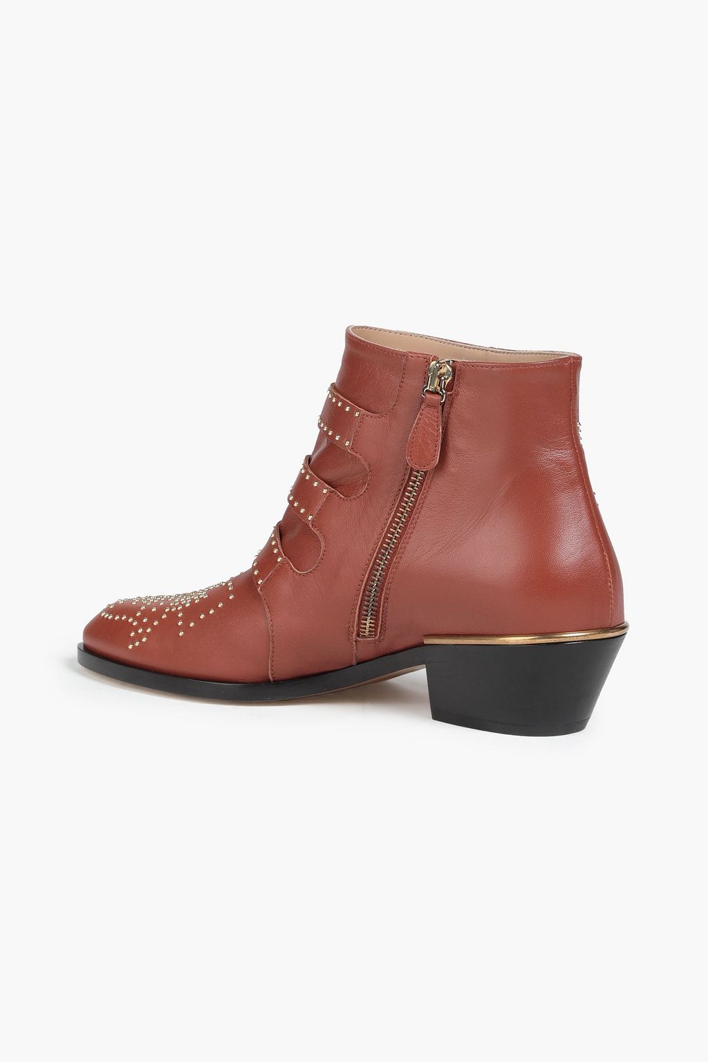 CHLOÉ Studded leather ankle boots