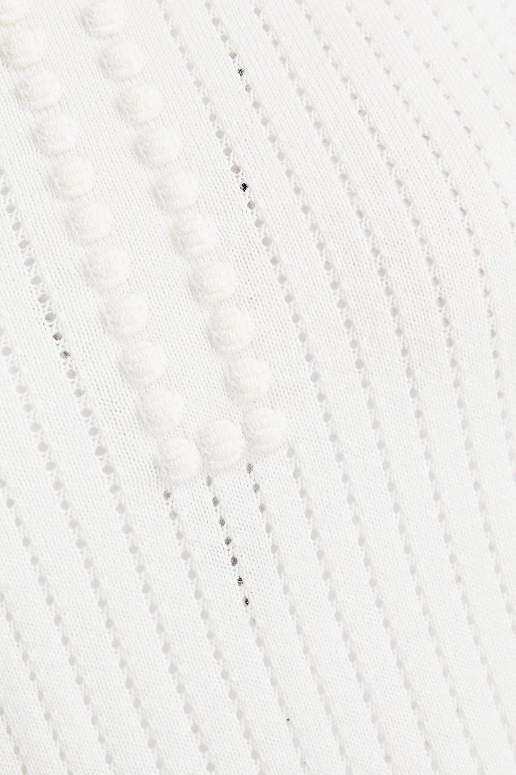 SEE BY CHLOÉ Pointelle-knit wool and cotton-blend turtleneck sweater