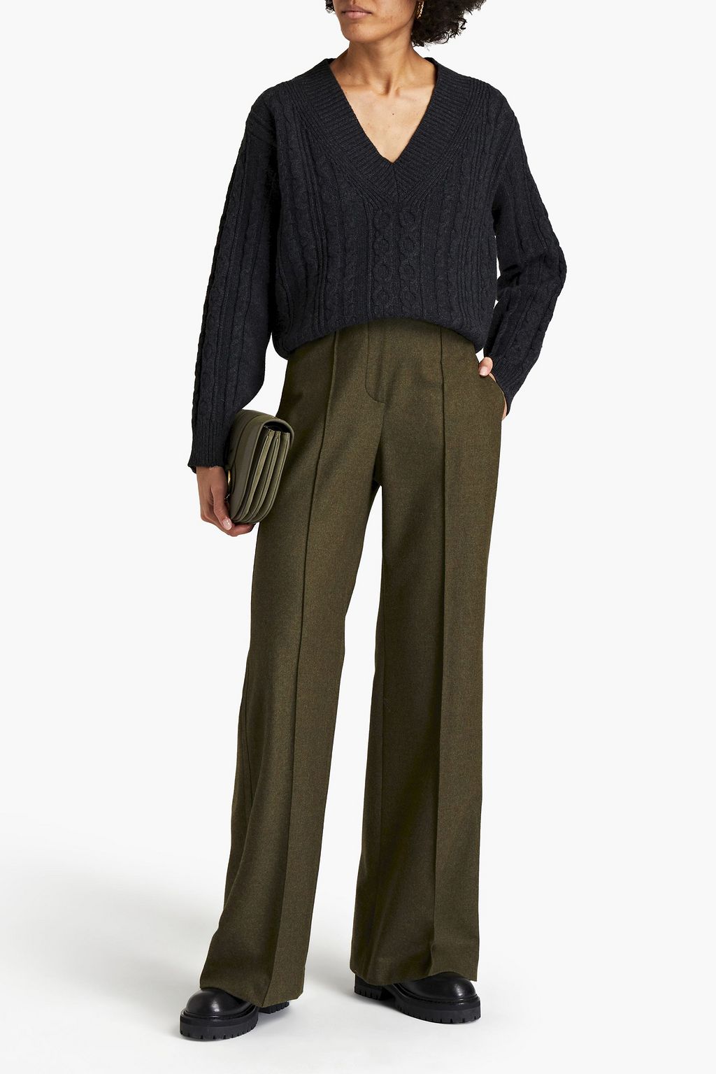 SEE BY CHLOÉ Cable-knit wool-blend sweater