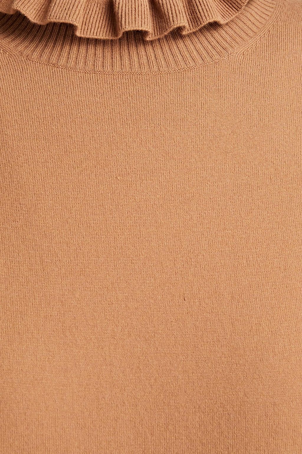 SEE BY CHLOÉ Ruffle-trimmed knitted turtleneck sweater