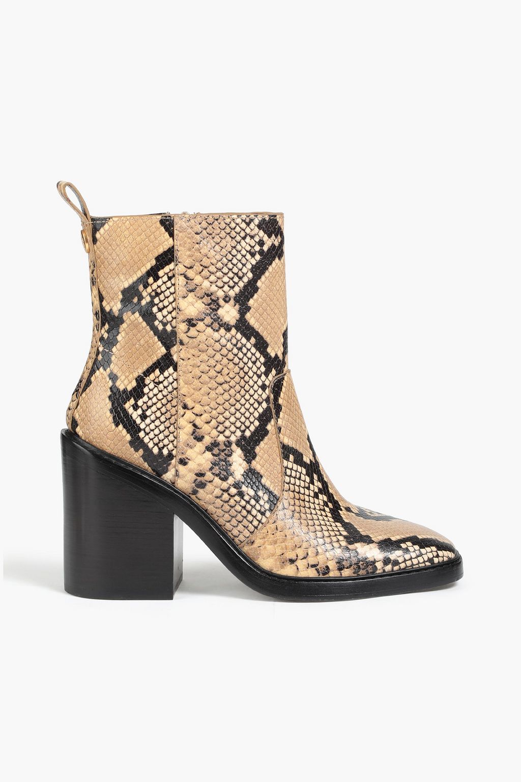 TORY BURCH Snake-effect leather ankle boots | Sale up to 70% off | THE  OUTNET