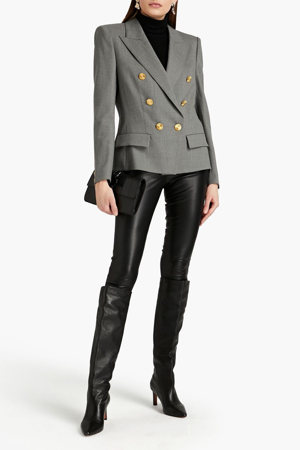 ALEXANDRE VAUTHIER Double-breasted stretch-wool twill blazer