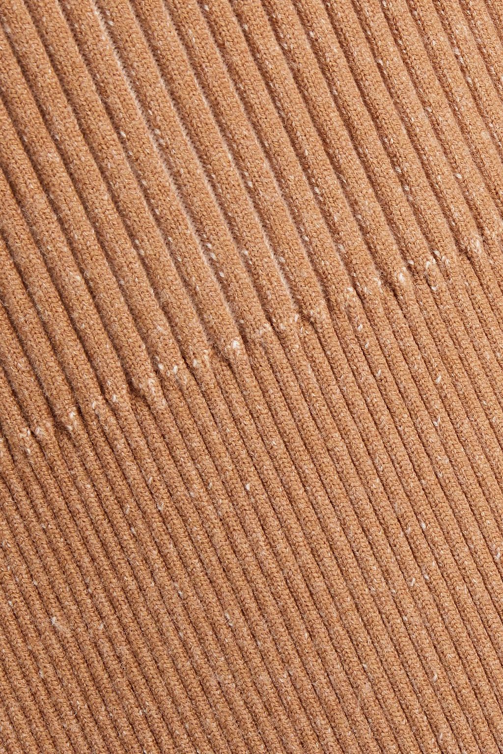 SEE BY CHLOÉ Ruffled ribbed-knit mini dress