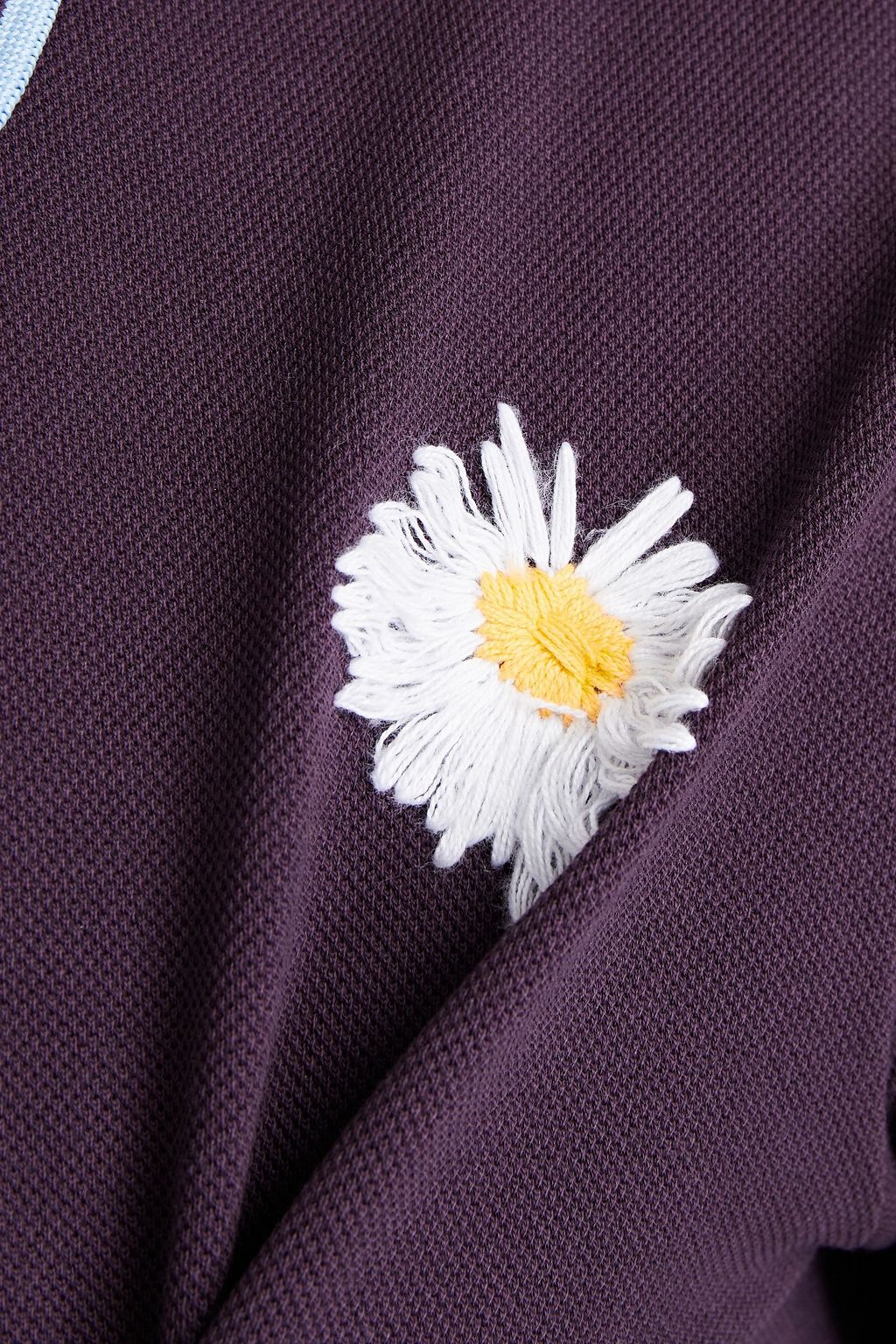 MCQ ALEXANDER MCQUEEN Appliquéd embroidered cotton-piqué polo shirt