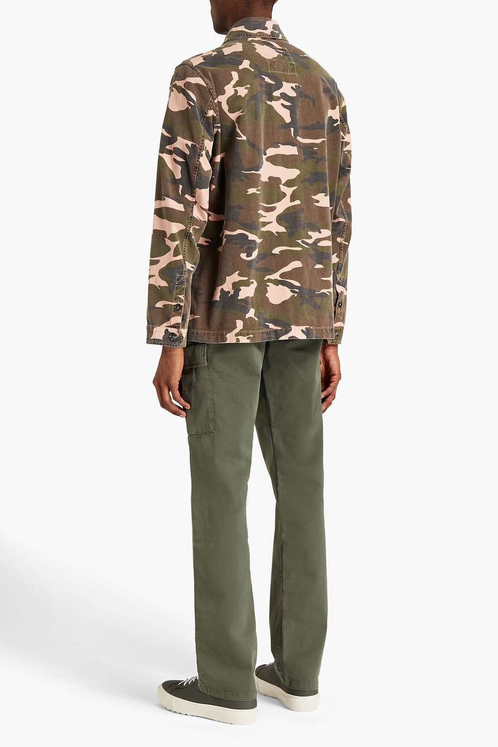 7 FOR ALL MANKIND Camouflage-print stretch-cotton overshirt