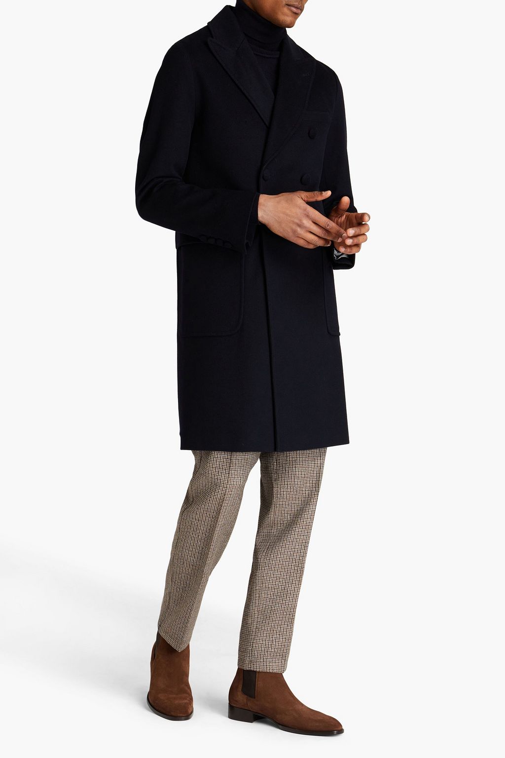 OFFICINE GÉNÉRALE Double-breasted wool-felt coat
