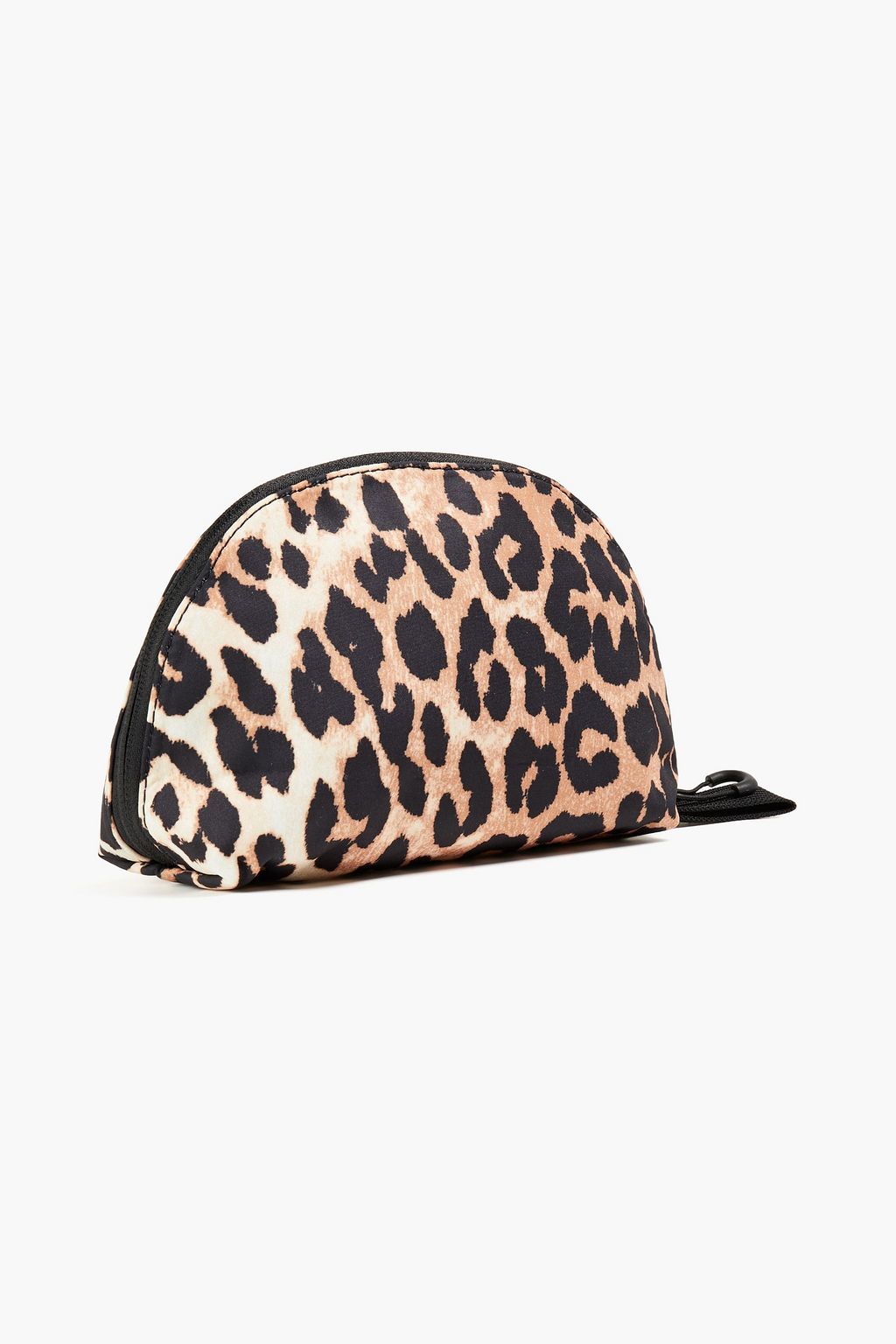 GANNI Leopard-print shell cosmetics case