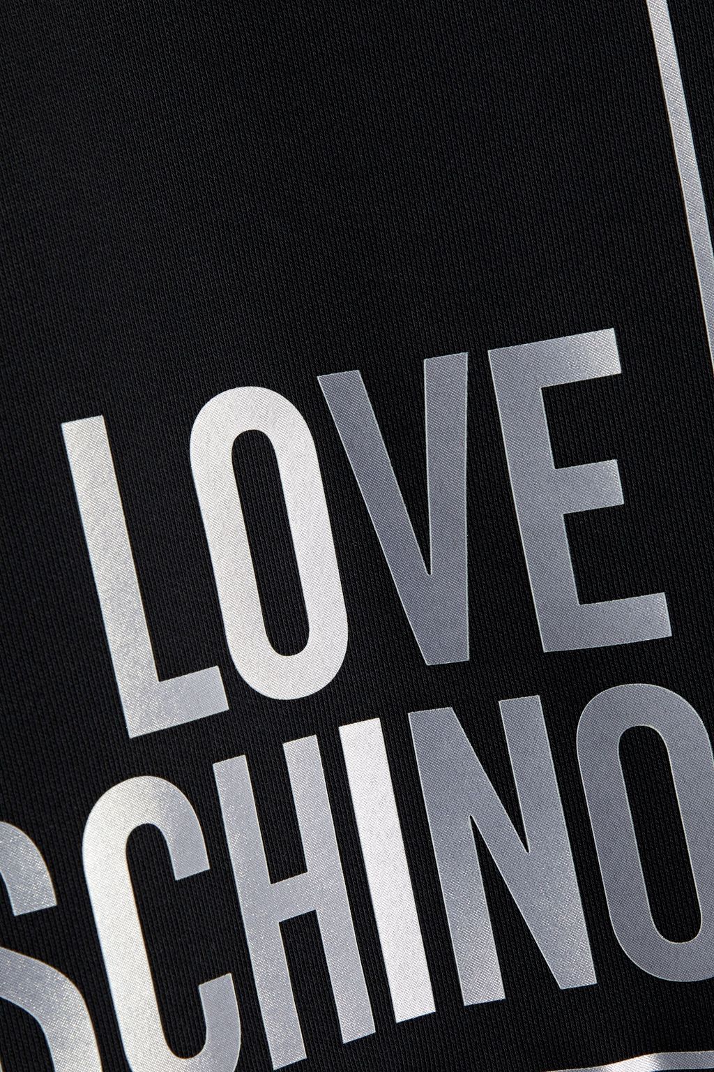 LOVE MOSCHINO Printed French cotton-terry sweatshirt