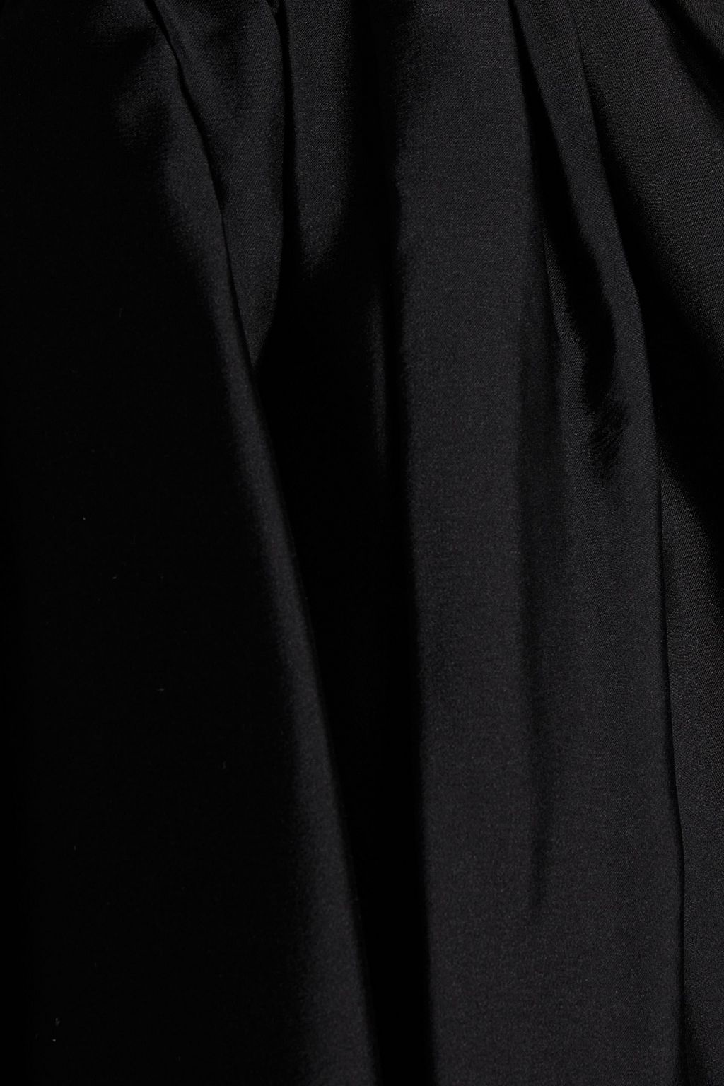ALEXANDRE VAUTHIER Strapless silk crepe de chine peplum mini dress