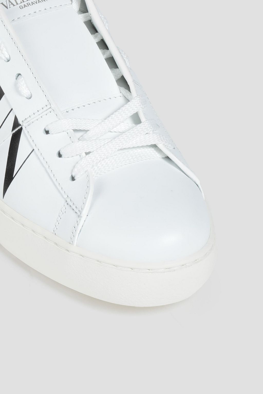 VALENTINO GARAVANI Open logo-print leather sneakers