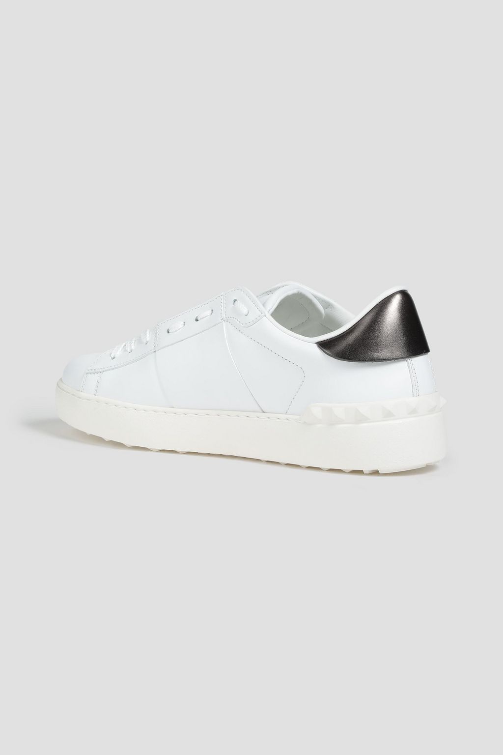 VALENTINO GARAVANI Open logo-print leather sneakers