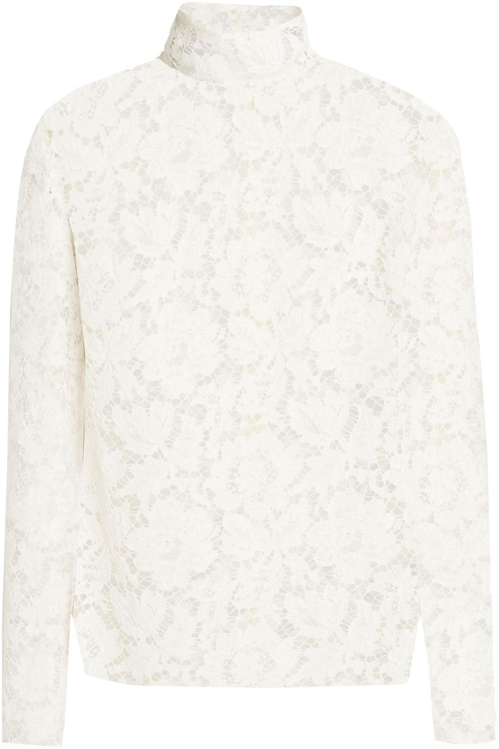lace turtleneck shirt