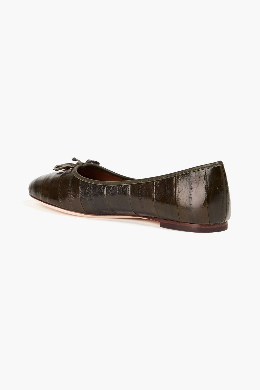 TORY BURCH Verzierte Ballerinas aus Aalleder