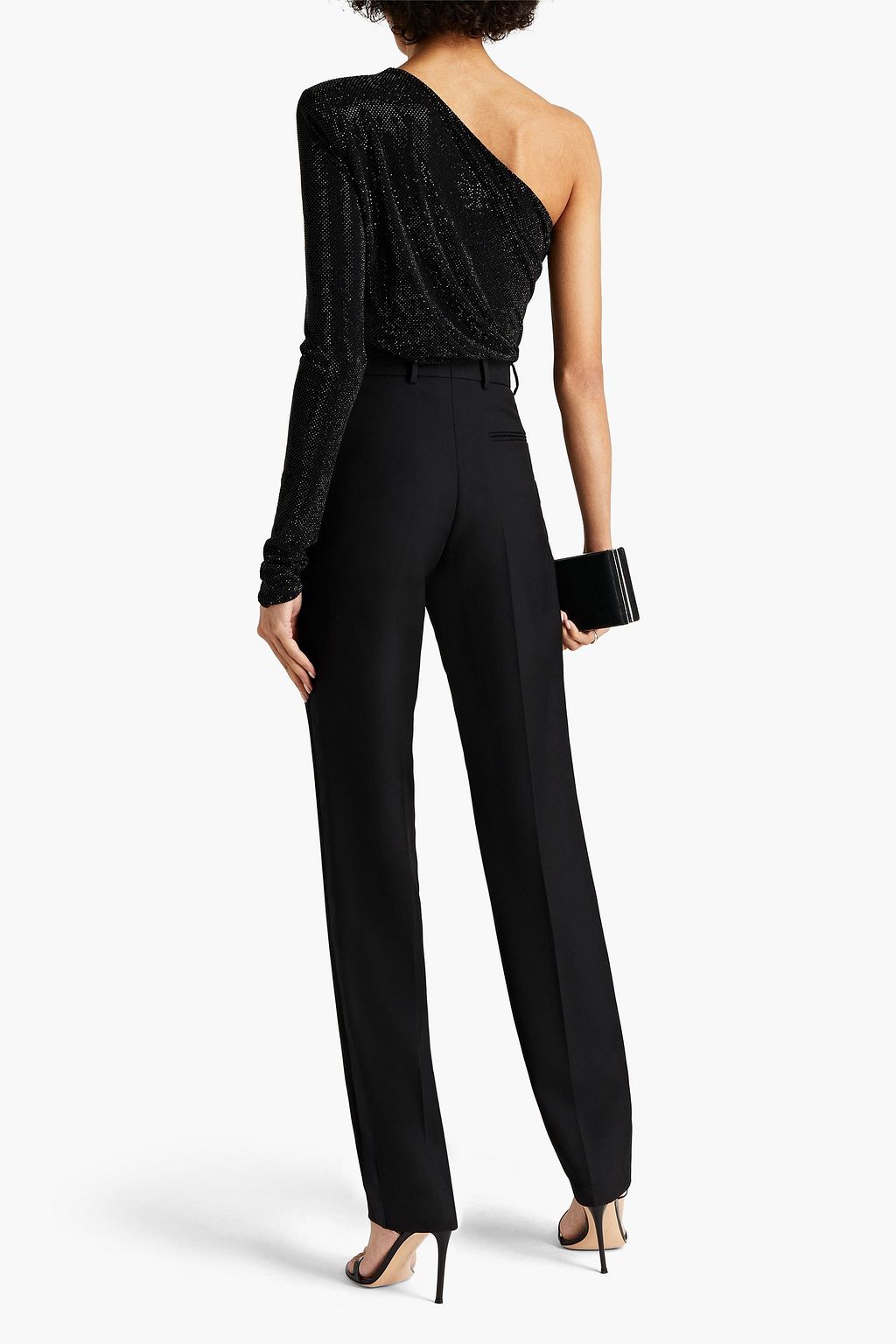 ALEXANDRE VAUTHIER One-shoulder crystal-embellished jersey bodysuit